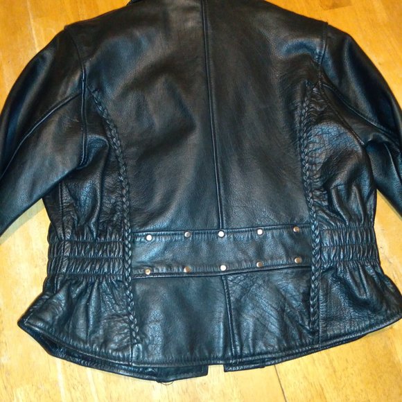 Ladies LG leather coat - Picture 3 of 5